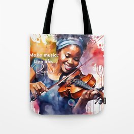 Creative Woman Musician 4 Tote Bag