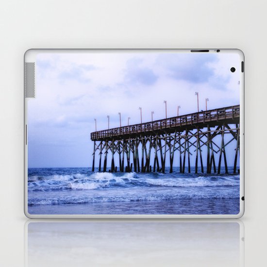 Waves against the Pier Laptop & iPad Skin