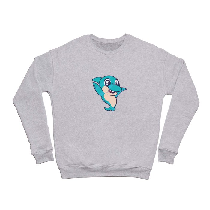 Cute blue Dolphin gifts for kids ocean animals Crewneck Sweatshirt