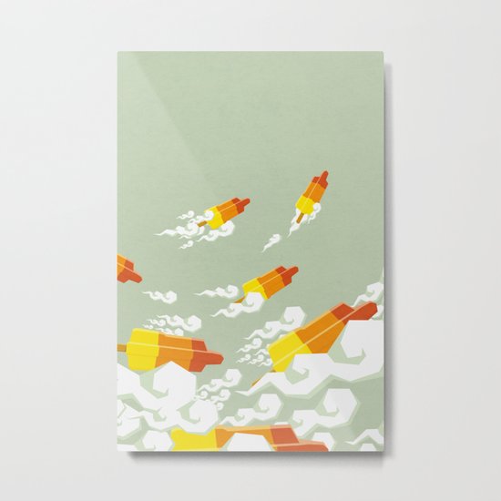 Flight of the rockets Metal Print