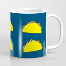 omg tacos! on navy Coffee Mug