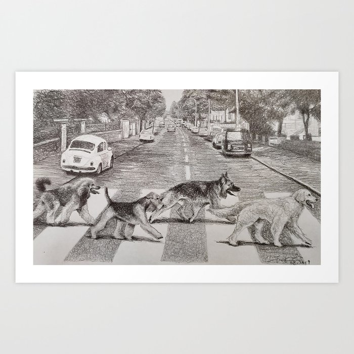 The Doggos - Abbey Road Art Print