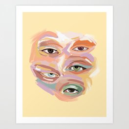 Surreal Eye Painting Art Print