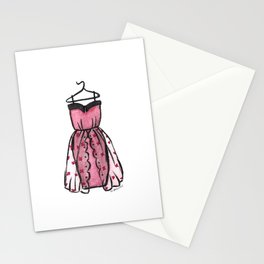 Vintage Pink Dress Stationery Cards