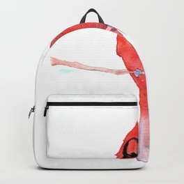 cardinal Backpack | Scarlet, Birdlover, Red, Valentines, Birthday, Watercolor, Songbird, Painting, Newengland, Virginia 