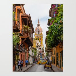 Cartagena Streets Poster
