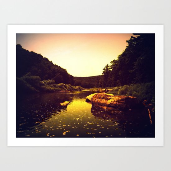 Let the Creek Take You Away Art Print
