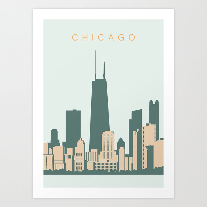 Chicago Cityscape Art Print