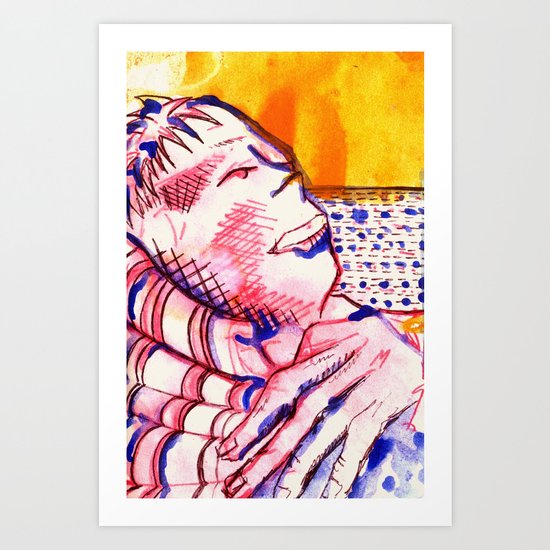 Reclining Sam Art Print