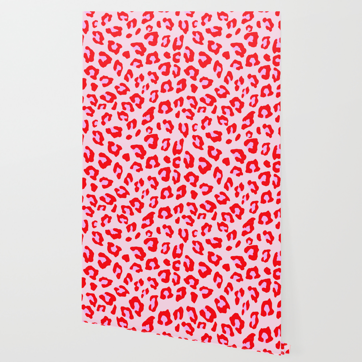 Leopard Print - Red And Pink Original Wallpaper by SilverPegasus | Society6