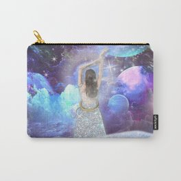 THE MAGICIAN TAROT CARD Carry-All Pouch | Glitterdiamond, Glitterart, Sparkling, Planets, Themagician, Cosmicgoddess, Galactic, Collage, Divinemother, Digital 