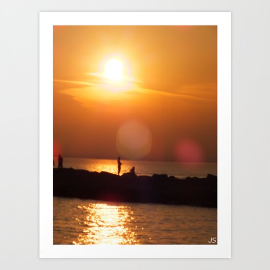 As The Sun Goes Down Art Print