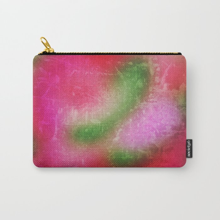 Green and red colour on a duvet cover, tables, stationary prints and so on Carry-All Pouch
