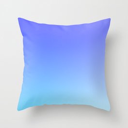 38 Blue Gradient 220506 Aura Ombre Valourine Digital Minimalist Art Throw Pillow