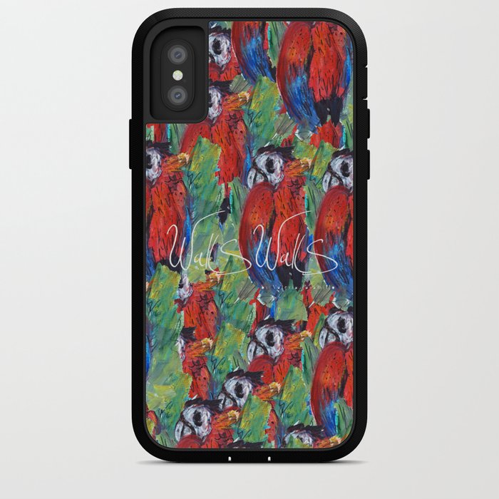 RED PARROT iPhone Case by wallswallsbyvj | Society6