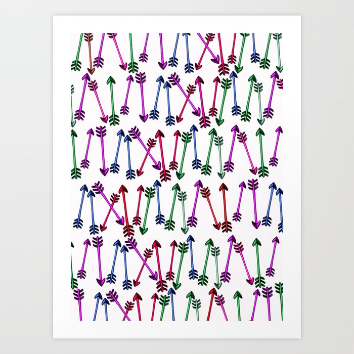 Follow Your Arrow Art Print By Perrin Le Feuvre Society6   Follow Your Arrow Vug Prints 