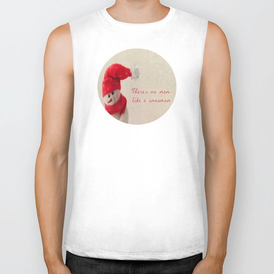 Mr Snowman (He's back) Biker Tank
