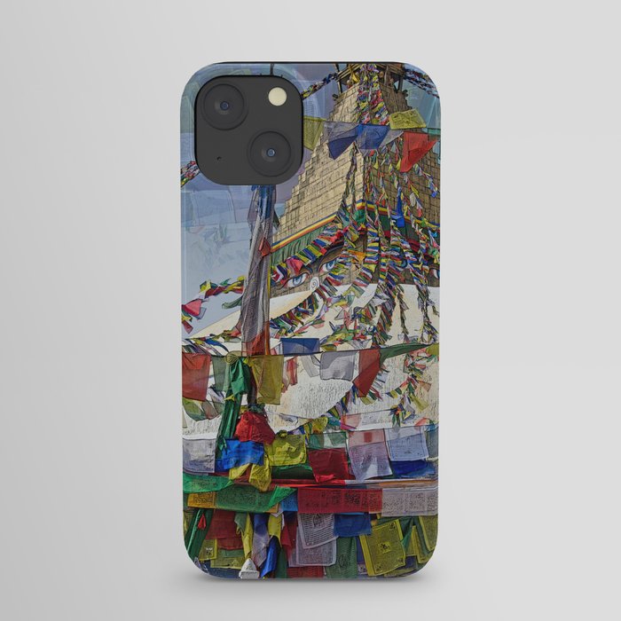 NEPALI PRAYERS CARRIED BY THE WIND FROM FLAGS iPhone Case
