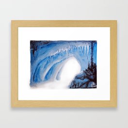 Ice Cave Framed Art Print
