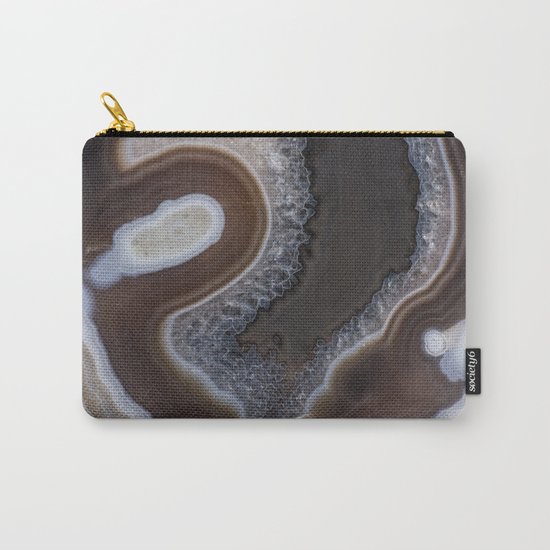 Agate crystal texture Carry-All Pouch