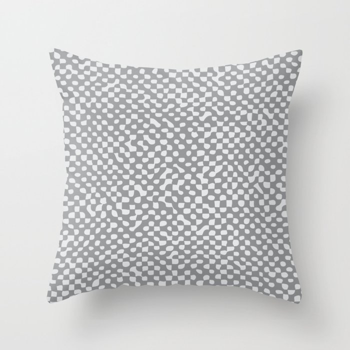 Neutral Farmhouse burlap texture Ultimate Gray Throw Pillow