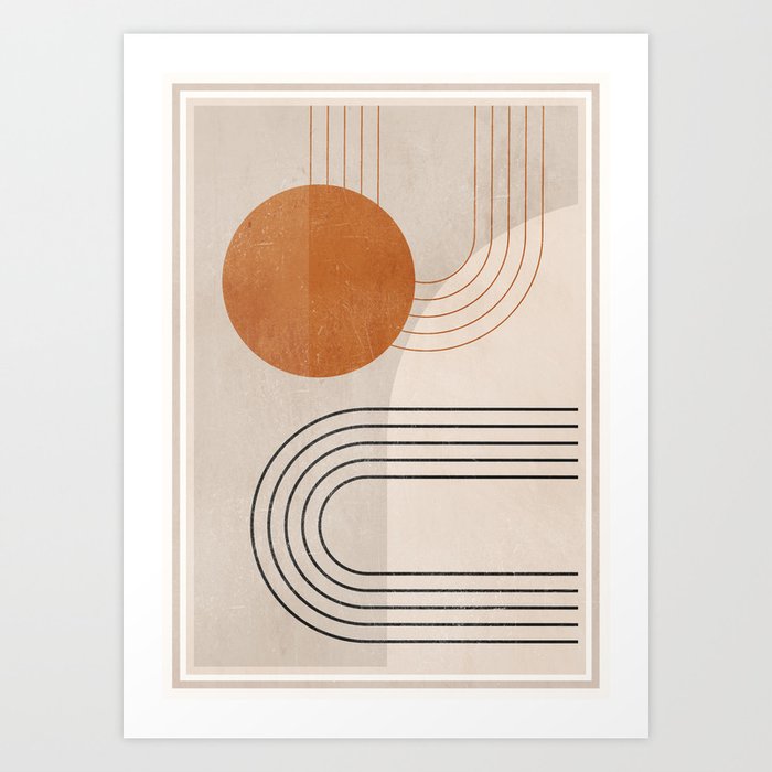 Minimal Geometric 138 Art Print