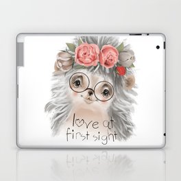 Hedgehog Love at First Sight Laptop Skin