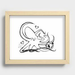 The Octopus Fell in Love with the Spider Recessed Framed Print