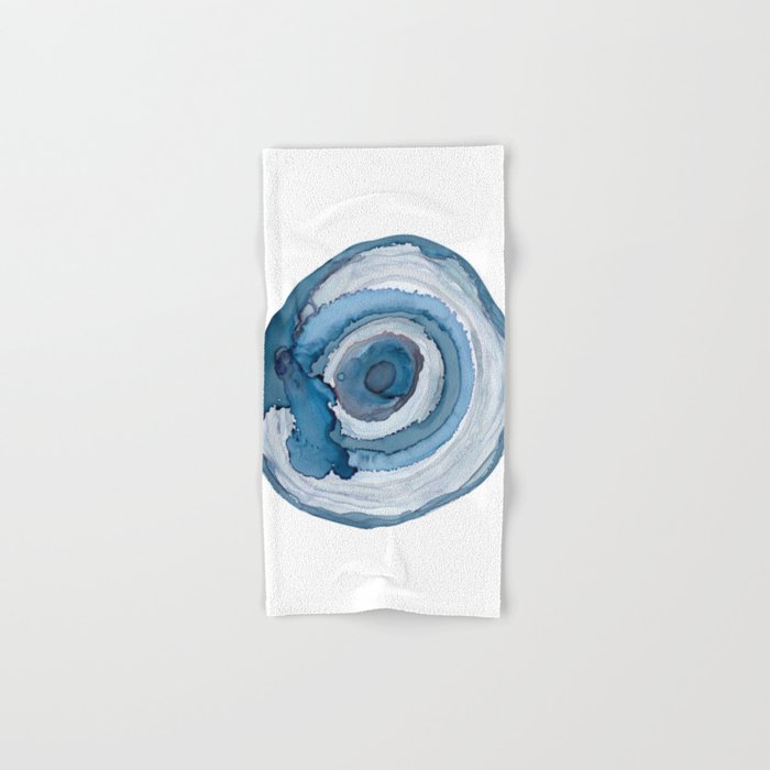 Blue Agate Painting Hand & Bath Towel