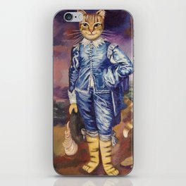 Homage to Gainsborough Blue Boy Tabby Cat iPhone Skin