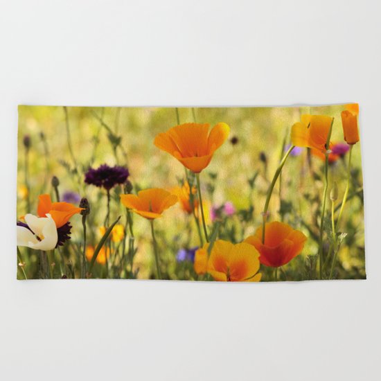 Summer Garden - JUSTART © Beach Towel