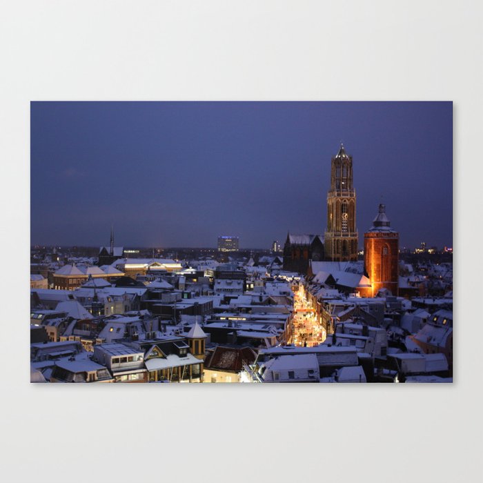 Winter in Utrecht Canvas Print
