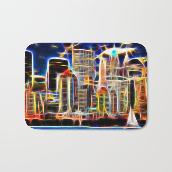 NY. Manhattan Bath Mat