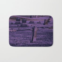 Violet Bath Mat | Digital, Placetomourn, Cemetary, Burialplots, Tombstones, Darkness, Burialgrounds, Purplehues, Outside, Editingtools 