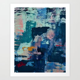The Peace of Wild Things: a vibrant abstract piece in a variety of colors by Alyssa Hamilton Art Art Print
