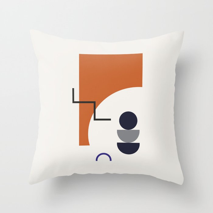 Abstract Shapes - Autumn Throw Pillow