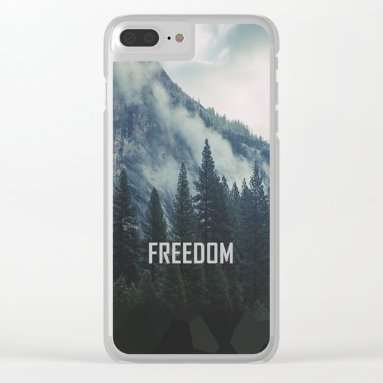 Cross Mountains Clear iPhone Case