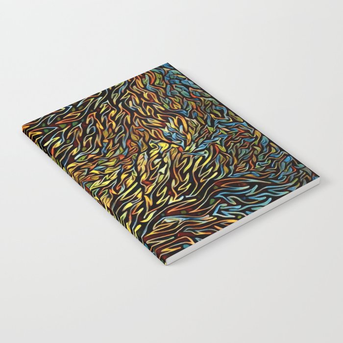 Stained Glass Flames Notebook