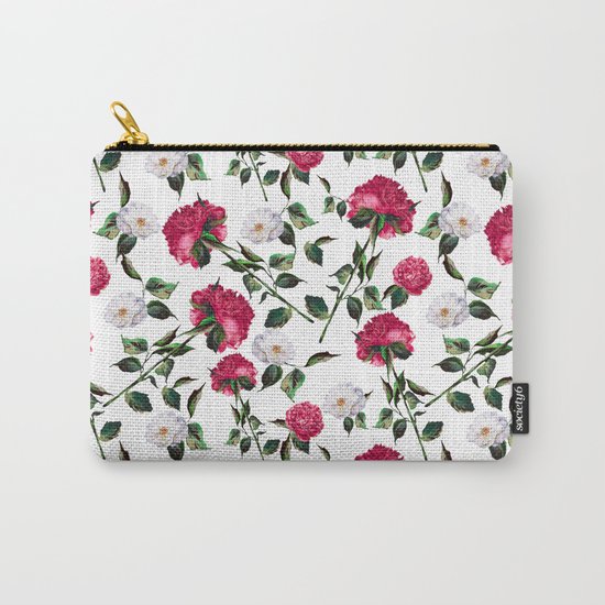 Summer Floral Pattern Carry-All Pouch