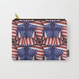 4th of July Modern Usa Flag Pattern Carry-All Pouch | Eeuuflag, American, Usapatterns, White, Blue, Usamotif, Usadesigns, Star, Eeuupatterns, Background 