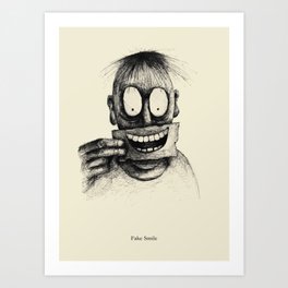Fake Smile Art Prints For Any Decor Style Society6 Fake Smile Art Prints For Any Decor Style Society6