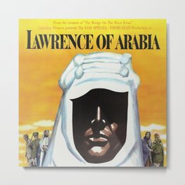 Vintage 1962 Lawrence of Arabia Movie Lobby Poster Metal Print | Movie, Graphicdesign, Hollywood, Losangeles, Cinema, Theatrical, Lobby, Poster, Film, Advertisement 