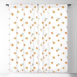 Clementines Watercolor Painting Blackout Curtain