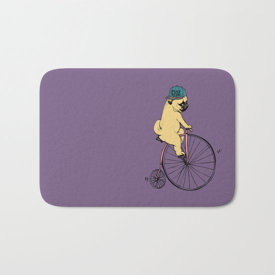 Pug Ride Bath Mat