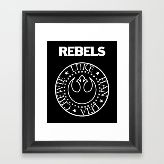 I Wanna Be a Rebel Framed Art Print