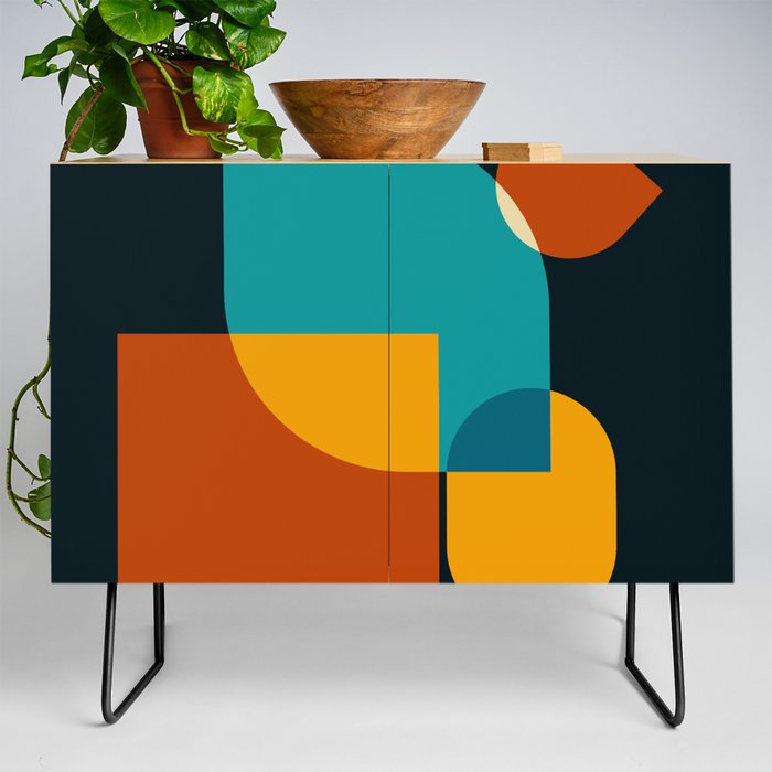 9 Abstract Geometric Shapes 211229 Credenza