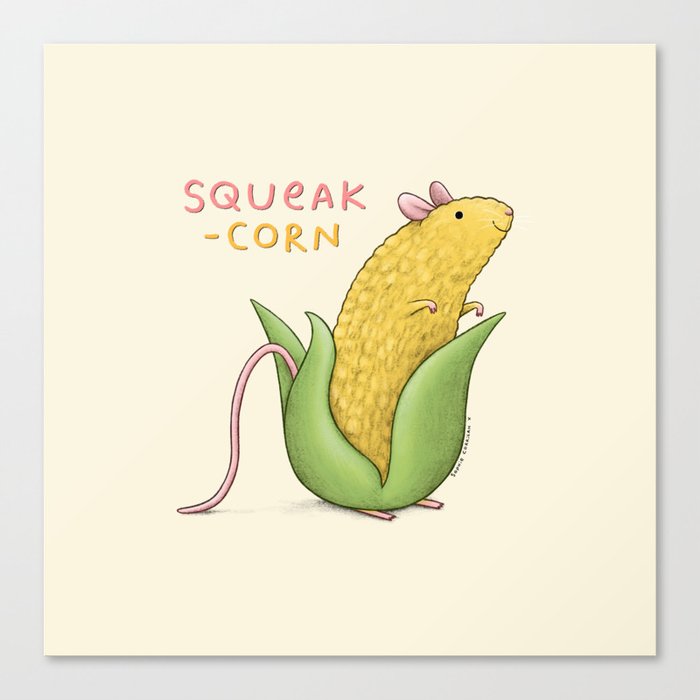 Squeak-corn Canvas Print