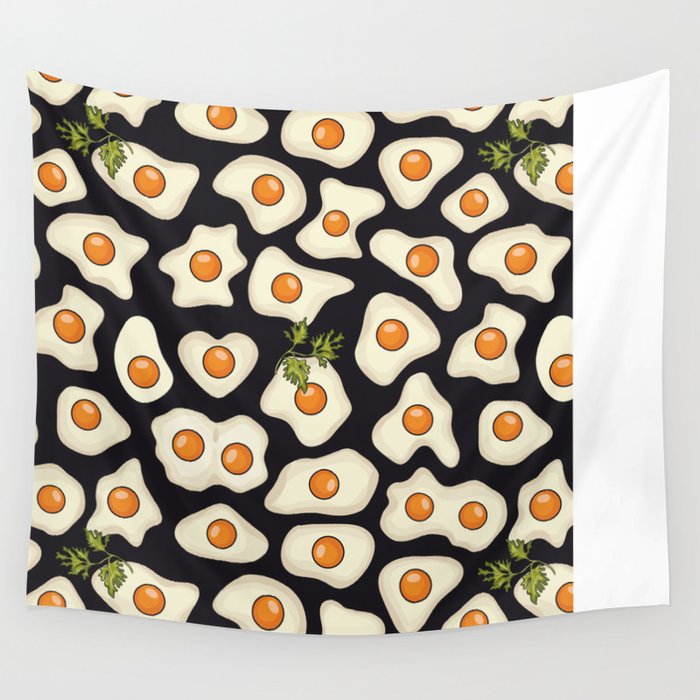 fried eggs Wall Tapestry