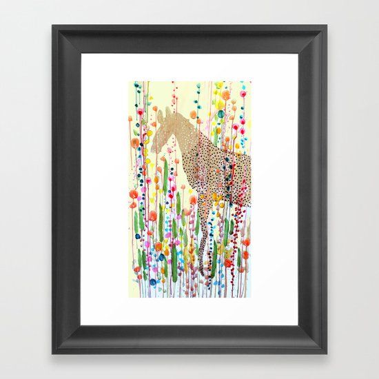 le bonheur est dans le pré Framed Art Print