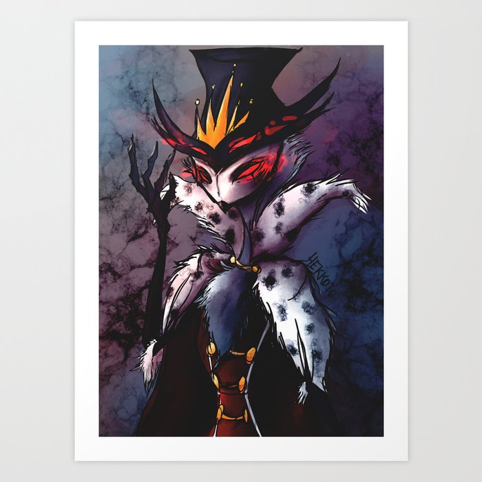 Stolas, owl demon, cartoon character, evil edgy monster Art Print by  Hekkoto | Society6
